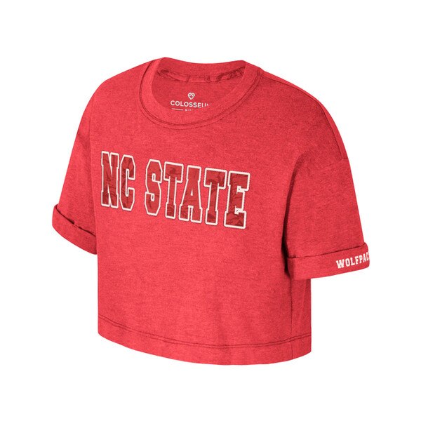 Red Youth Girls Short Sleeve Croppe